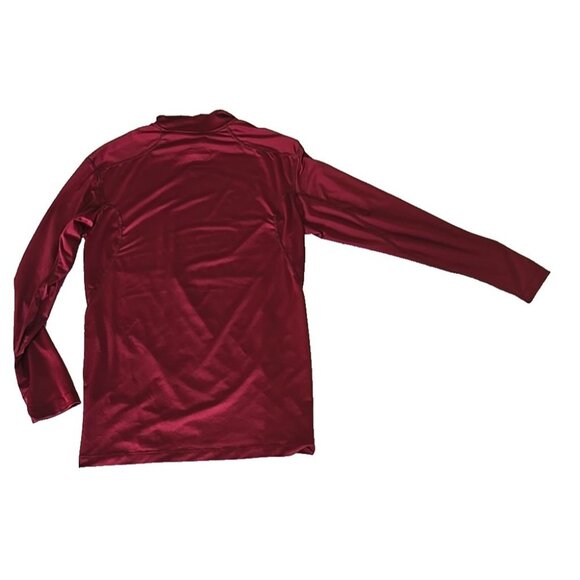 Nike Pro Combat Dri-FIT Compression Shirt Burgundy Red Long Sleeve Base Layer XL - Picture 6 of 13